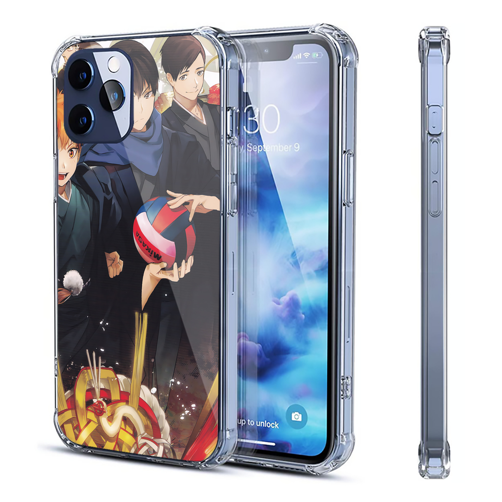 （画像用） ハイキュー!! Haikyu!! 【iPhone 12シリーズ対応】透明スマホケース（クリアソフトケース）